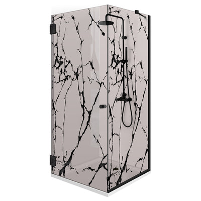 Shower enclosure with swing door #Bronze