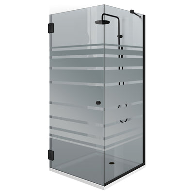 Shower enclosure with swing door #Grey