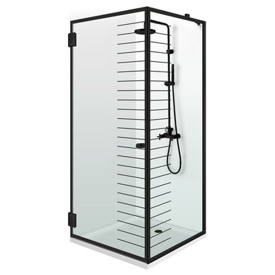 Shower enclosure with swing door #Clear