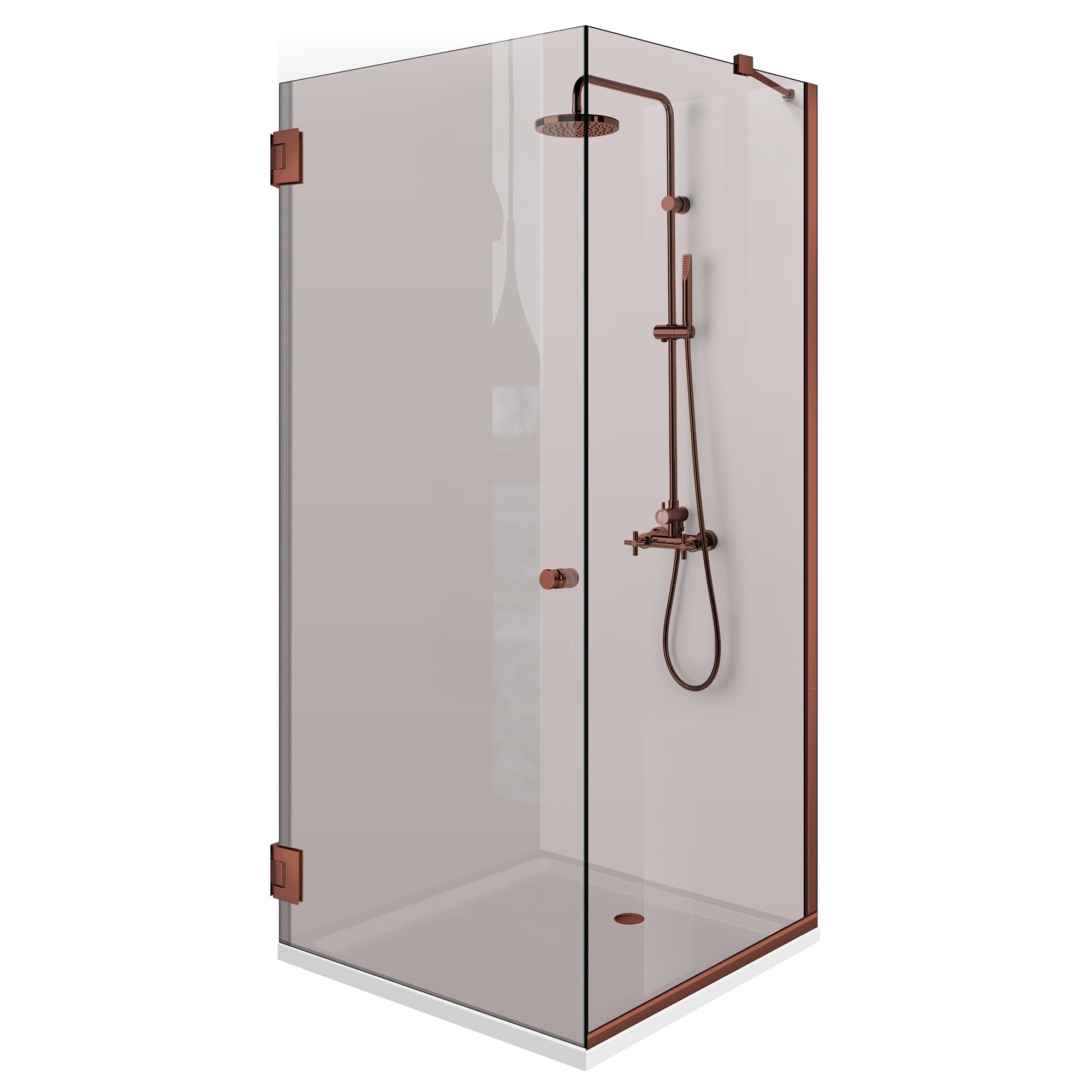 Cabina dus cu usa batanta #Bronz