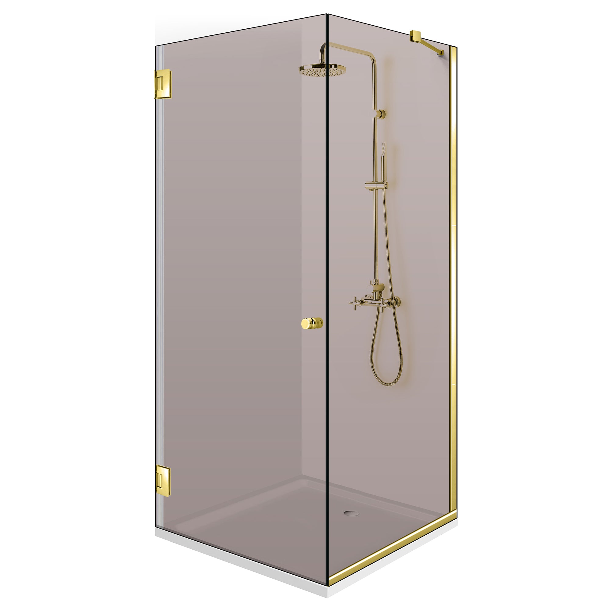 Cabina dus cu usa batanta #Bronz