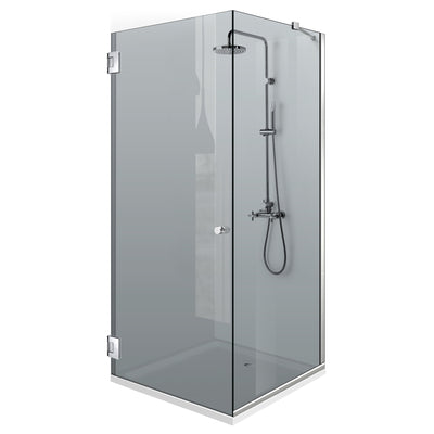 Shower enclosure with swing door #Grey