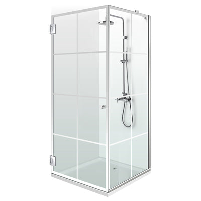 Shower enclosure with swing door #Clear