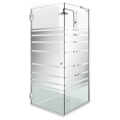 Shower enclosure with swing door #Clear