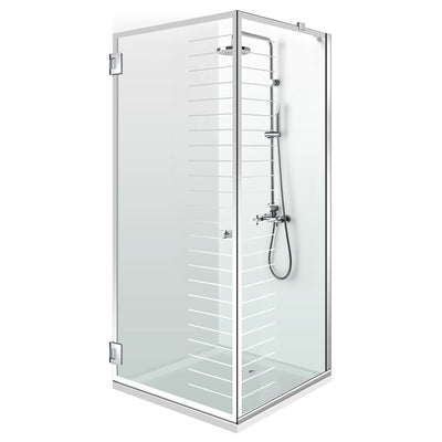 Shower enclosure with swing door #Clear