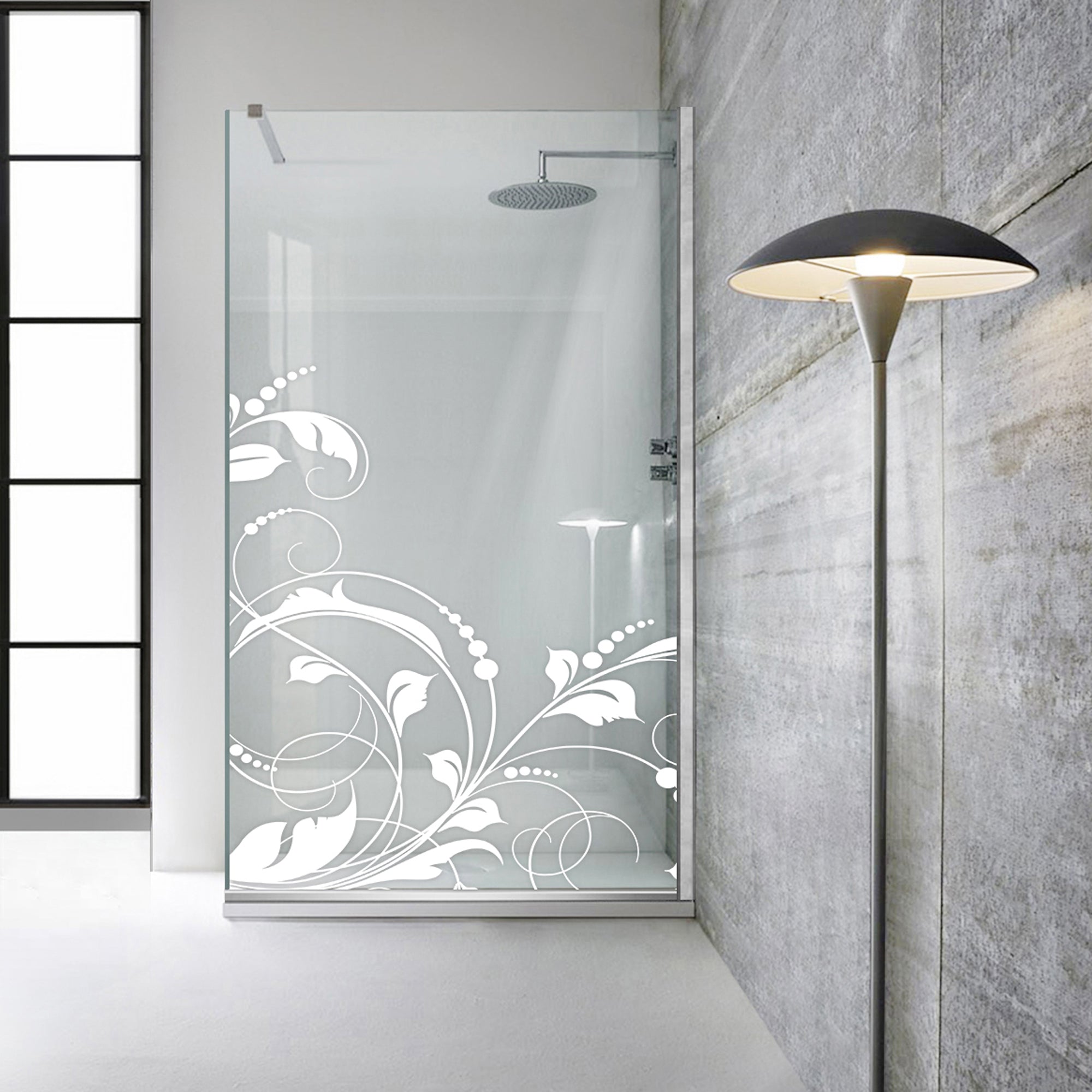 Paravan dus Walk-in, Perete dus  Inox, #Clara #Víztiszta