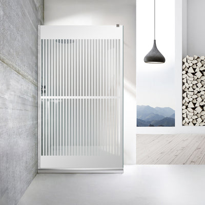 Paravan dus Walk-in, Perete dus  Inox, #Clara #Víztiszta