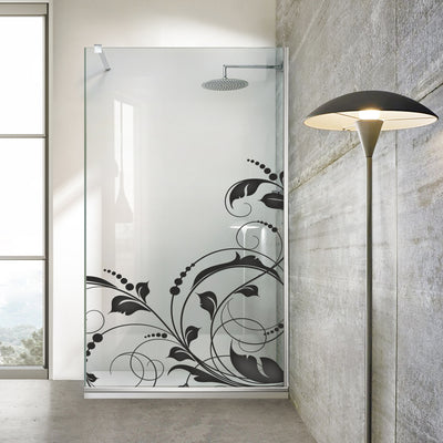Paravan dus Walk-in, Perete dus  Inox